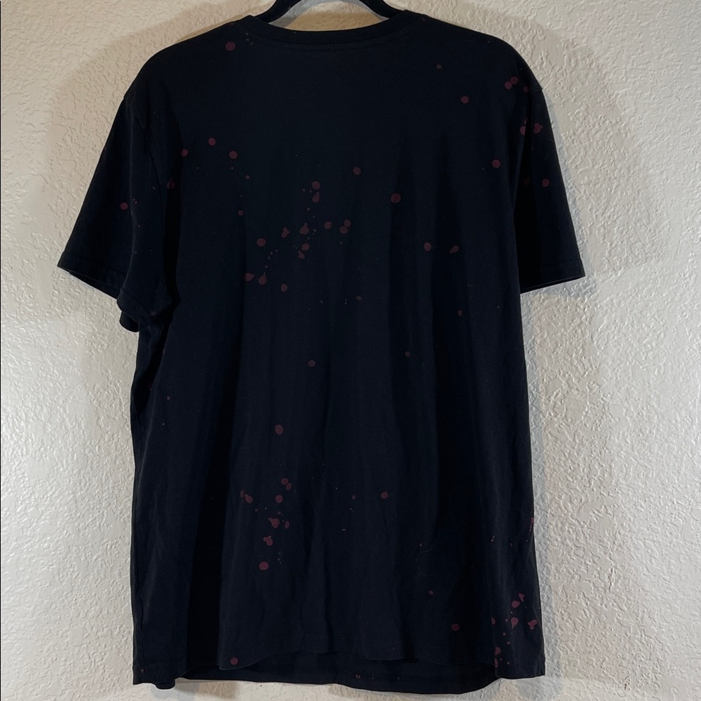 DISNEY The Nightmare Before Christmas Bleach Splatter Oogie Boogie T Shirt Large - Picture 4 of 7